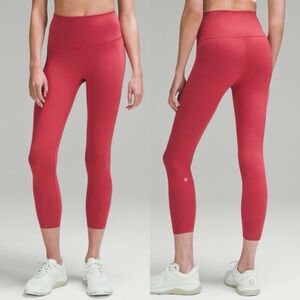 Lululemon Wunder Train High-Rise Crop 23" - Vintage Rose SZ 6